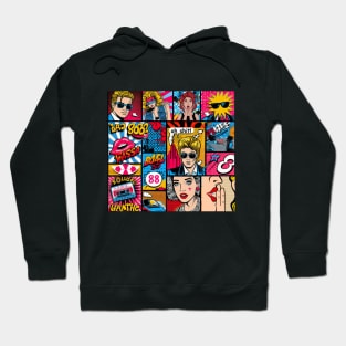 80s  Retro Pop Hoodie